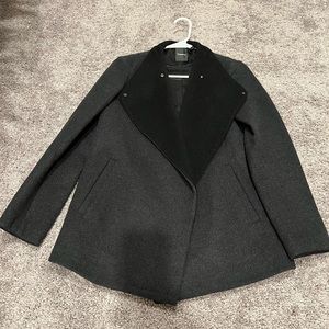 Theory - charcoal grey pea coat